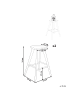 Beliani 2-tlg Barhocker CANDO in Braun