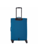 travelite Chios - 4-Rollen-Trolley M 67 cm erw. (schwarz) in petrol
