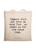 Mr. & Mrs. Panda Jutebeutel Spruch Haustiere pflegen mit Spruch in Creme