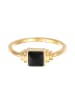 Elli Ring 925 Sterling Silber Viereck in Gold