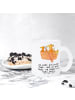 Mr. & Mrs. Panda Häferl Fuchs Kanufahren mit Spruch in Transparent
