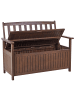 Beliani Gartenbank SOVANA in Braun - (W) 120 x (H) 91 x (L) 60 cm