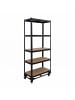 relaxdays Schwerlastregal in Schwarz - (B)90 x (H)191 x (T)45 cm