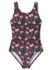 Schiesser Badeanzug Aqua Teens Girl in grau, rot