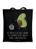 Mr. & Mrs. Panda Tote Bag Avocado Tanzen mit Spruch in Schwarz