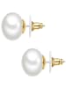 Yokoamii Ohrringe aus Metall-Legierung mit Perle (synth.) in gelbgold