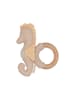 leevje Baby Rassel mit Holzring 'seahorse' in rosa