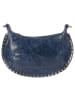 Florence Florence Schultertasche, Umhängetasche Leder blau ca. 32cm