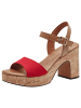 Marco Tozzi Sandalen rot