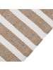 Beliani Geflochtener Teppich ENGIZ in Bunt/Rosa/Weiß - (W) 160 x (H) 160 x (L) 230 cm