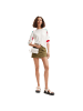 Desigual Half Logo 24 Lisa - Umhängetasche 20 cm (white) in weiß