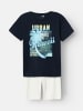 name it Set T-Shirt & Sweatshorts NKMJUNIK in dark sapphire