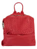Samantha Look Rucksack echt Leder in rot