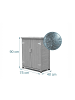 relaxdays Pflanztisch in Grau - (B)75 x (H)90 x (T)40 cm