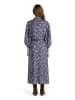 Betty Barclay Hemdblusenkleid mit Bindegürtel in Blau/Braun