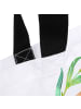 Mr. & Mrs. Panda Shopper Tasche Hund Blumen mit Spruch in Weiß