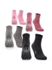 Occulto 2-4er Pack Stoppersocken Madeleine 4P,BlkGryPinkRed 35-38