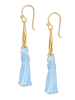 Elli Ohrringe 925 Sterling Silber Boho, Tassel in Hellblau