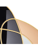 Beliani Wandspiegel TAILLY in Schwarz/Gold - (W) 99 x (H) 89 x (L) 2 cm