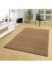 Pergamon Naturfaser Teppich Jute Salsa Meliert in Beige Schwarz