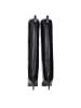The Attico Schwarz Leder High Absatz Stiefel