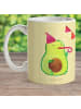 Mr. & Mrs. Panda Pott Avocado Party ohne Spruch in Gelb Pastell
