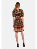 TOOCHE Kleid "Schwarz/Rot Flower" in Bunt