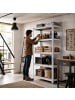 relaxdays Schwerlastregal in Grau/ Braun - (B)75 x (H)150 x (T)30 cm