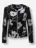 creation L Jacquardblazer in schwarz-grau-gemustert