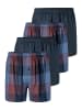Schiesser Boxershorts Web in Dunkelblau / blau