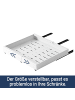 Home Nature Wohnkonzept 2er-Pack Teleskopschublade ausziehbar in Weiß 32-52x53x6 cm