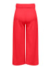 JACQUELINE de YONG Hose Wide Fit Ankle Pants Flare Culotte Cropped Pants in Rot