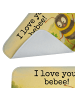 Mr. & Mrs. Panda Badevorleger Bienen Paar Design mit Spruch in Weiß