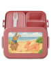Mr. & Mrs. Panda Lunch Box Hasen Muschel Design ohne Spruch in Rot Pastell