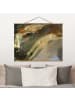 WALLART Stoffbild - Gustav Klimt - Bewegtes Wasser in Creme-Beige