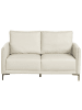 Beliani 2-Sitzer Sofa CILENS in Beige/Silber - (W) 152 x (H) 93 x (L) 83 cm