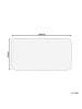 Beliani Topper VILLUERCA in Weiß - (W) 200 x (H) 1 x (L) 90 cm