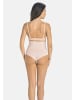 Teyli Schlankmachender hohe Taille brasilianischer Slip Shape brazilians in beige