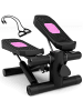 COSTWAY Mini-Stepper mit Widerstandbändern in Schwarz