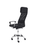 Beliani Bürostuhl PIONEER II in Schwarz/Silber - (W) 63 x (H) 118 x (L) 63 cm