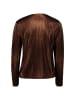 Zero  Plissee-Shirt strukturiert in BrownBrown