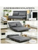 HOMCOM Schlafsofa-130L x 78B x 79H cm-Grau