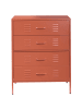 Beliani Büroschrank ENAGO in Braun - (W) 80 x (H) 102 x (L) 40 cm