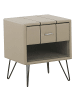 Beliani Nachttisch BETIN in Beige - (W) 48 x (H) 56 x (L) 41 cm
