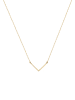 Elli Halskette 925 Sterling Silber Dreieck, Geo, V-Kette in Gold