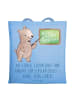 Mr. & Mrs. Panda Tote Bag Danke Lehrer mit Spruch in Sky Blue