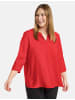 SAMOON Bluse 3/4 Arm in Power Red