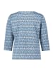 Betty Barclay Sweatshirt mit Jacquard in Blue/ Dark-Blue