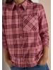 Cecil Karierte Corduroy Blouse in Velvet Rose