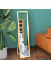 HOMCOM Ankleidespiegel-37L x 40B x 155H cm-Eiche